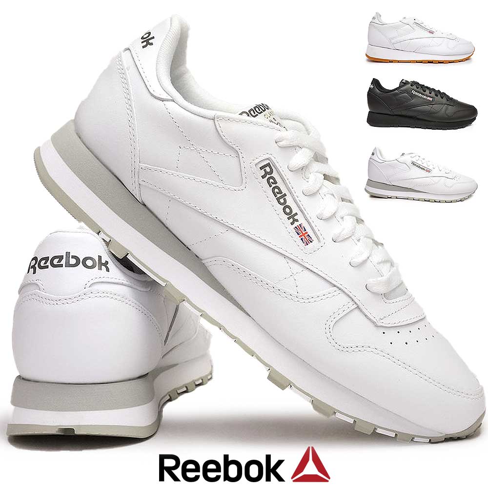 リーボック レザースニーカー メンズ リーボック スニーカー メンズ クラシックレザー レディース ペア お揃い 定番 レザー 本革 Reebok Classic Leather