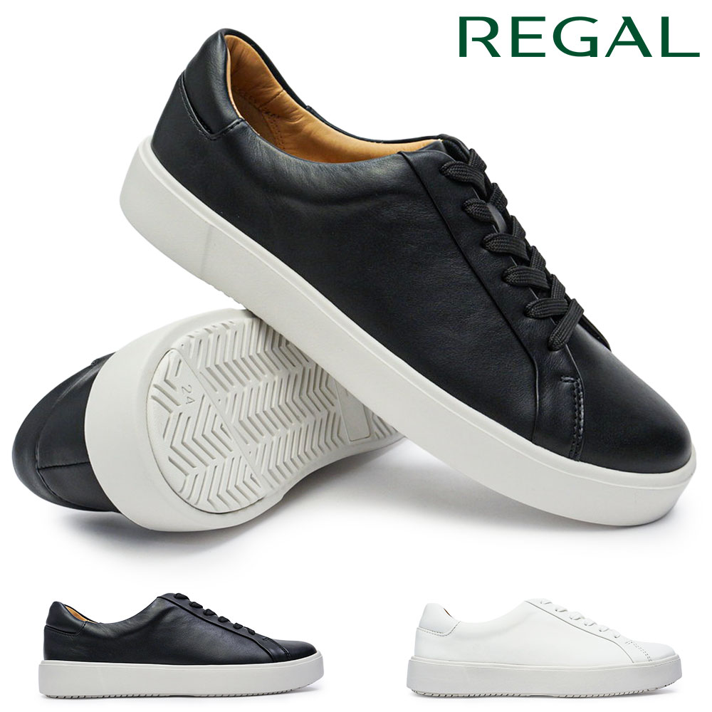 リーガル 靴 レディース レザースニーカー BF01 本革 きれいめ 通勤 歩きやすい カジュアル 黒 白 シンプル ローカット REGAL