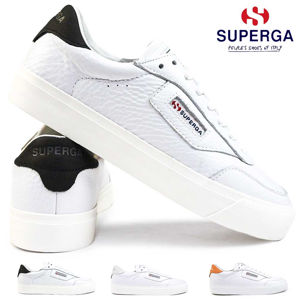 スペルガ スニーカー メンズ スペルガ スニーカー レザー 3843 3A5135EW 4S5135EW メンズ 本革 SUPERGA