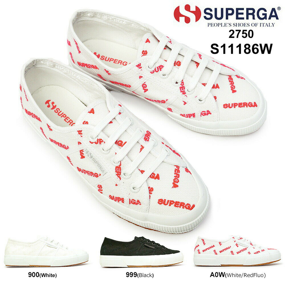 スペルガ スペルガ スニーカー レディース 2750 S11186W COTUEMBLOGO ロゴ刺繍 SUPERGA 2750 セレブ イタリア 900 999 A0W