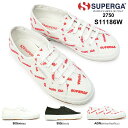 【おトクなGW！3%OFFクーポン】スペルガ スニーカー レディース 2750 S11186W COTUEMBLOGO ロゴ刺繍 SUPERGA 2750 セレブ イタリア 900 999 A0W