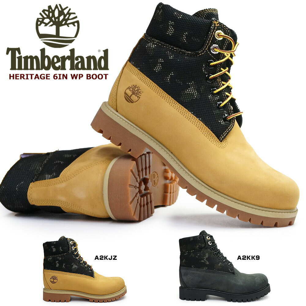 ティンバーランド 防水 ブーツ ヘリテージ WP 6インチ ウォータープルーフ メンズ ワークブーツ 本革 Timberland Heritage 6inch Waterproof Boots