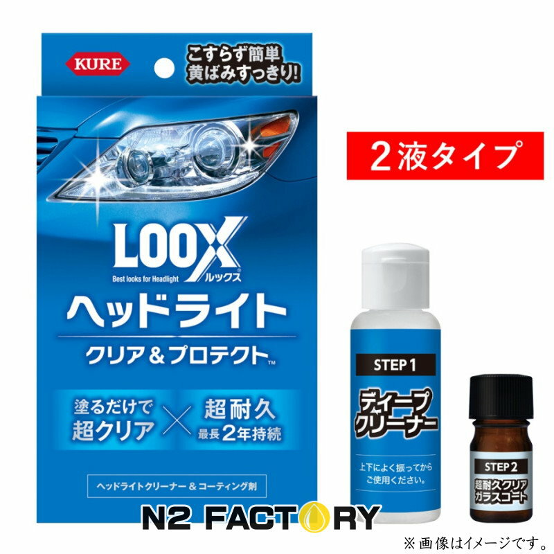 ルックス ヘッドライト クリア＆プロテクト（LOOX）≪ヘッドライト黄ばみ落とし≫「KURE／クレ 呉工業」