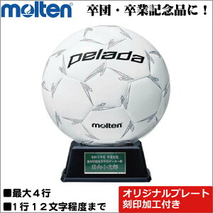 寄せ書きボール モルテン・molten サッカーボール 記念品用サインボール ペレーダ F2L500-W 直径15cm【名前入れ ネームプレート刻印対応 記念品 記念日刻印 記念ボール台 記念グッズ ギフト お祝い 卒部祝い 卒業祝い 卒部記念品 卒団記念品 卒業記念品 】