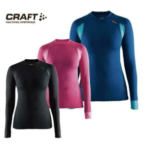 クラフト：CRAFT レディース 長袖クルーネック2.0 WOMEN'S 1904491 /ノンストレス/インナーシャツ/アウトドア/普段着/バイク/自転車/クロスカントリー/登山/トレッキング/ラン/ジョグ【楽天スーパーSALE　対象】