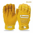 野球：フランクリン CFX プロ ハイライト バッティンググローブ イエロー 手袋 両手 Franklin CFX Pro HI-Lite Batting Gloves バッティンググラブ バチグロ20895