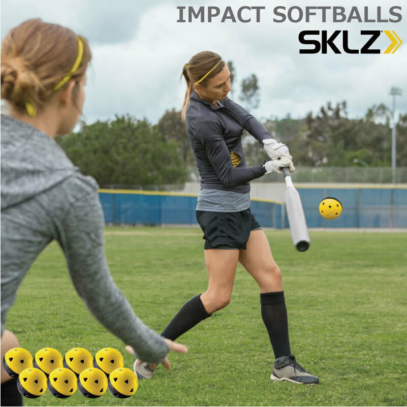 ソフトボール＆野球 トレーニングボール インパクトソフトボール 8個入 IMPACT SOFTBALLS ベースボール＆ソフトボール SKLZ 017246 バッティング練習 打撃練習 バッティング強化 打撃強化