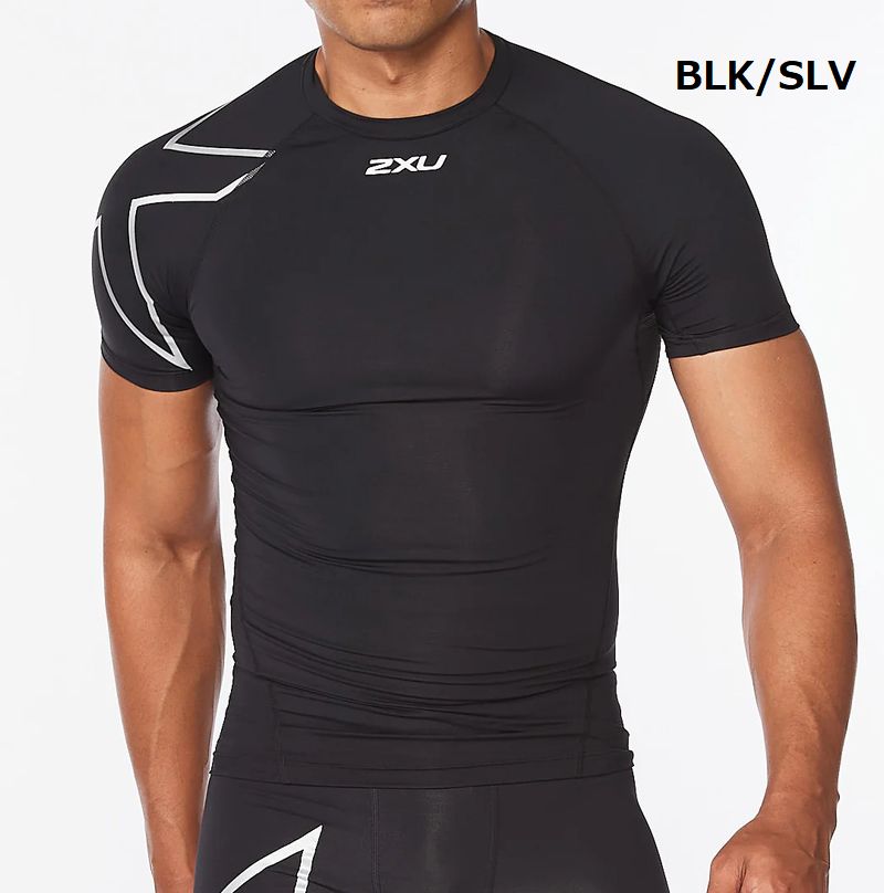 2XU /ツ―タイムズ・ユー　PWXコンプレッション ショートスリーブトップ MA6399A 【 ナカジマスポーツ 】男女共用/ユニセックス/コンプレッション/ 段階着圧 /リカバリー/筋肉サポート/上体/疲労軽減/体幹安定/