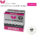 卓球 バタフライ Butterfly バタフライ トレーニングボール40＋ 95840　かっこいい タマス【4月ワンダフルデー】2020年秋冬NEW 10ダース 120球入り 卓球ボール 練習球 その1