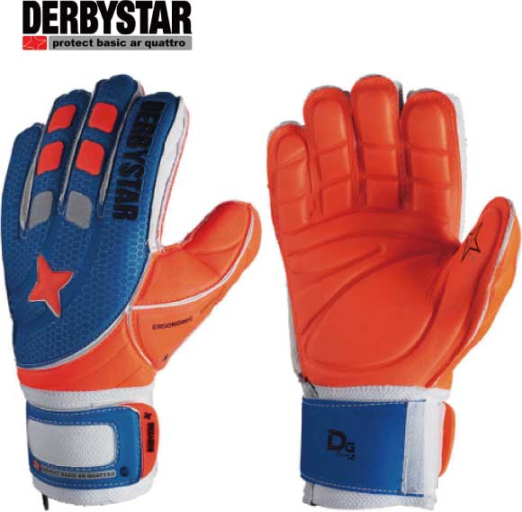サッカー：ダービースター「DERBYSTAR」キーパーグローブ PROTECT BASIC AR QUATTRO プロテクトベーシックエアクワトロ　【サイズが合えばラッキー！】★　Nr.2584【送料無料】【#ともに越えよう】