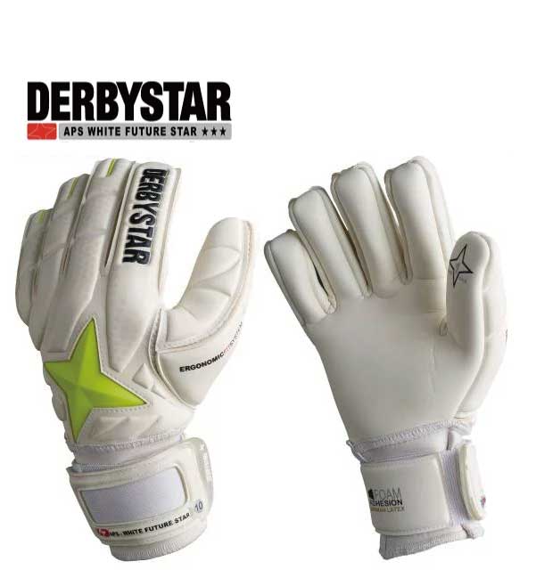 サッカー：ダービースター DERBYSTAR キーパーグローブ APS WHITE FUTURE STAR MIT INNENNAHT Nr.2666 ★★★【送料無料】【 5月お買い物マラソン 】