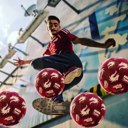 サッカー モンタ ストリートサッカーボール 4.5号球 MONTA Red Shinji Freestyle No.5211045333 エアートリック/リフティング/フリースタイルサッカー