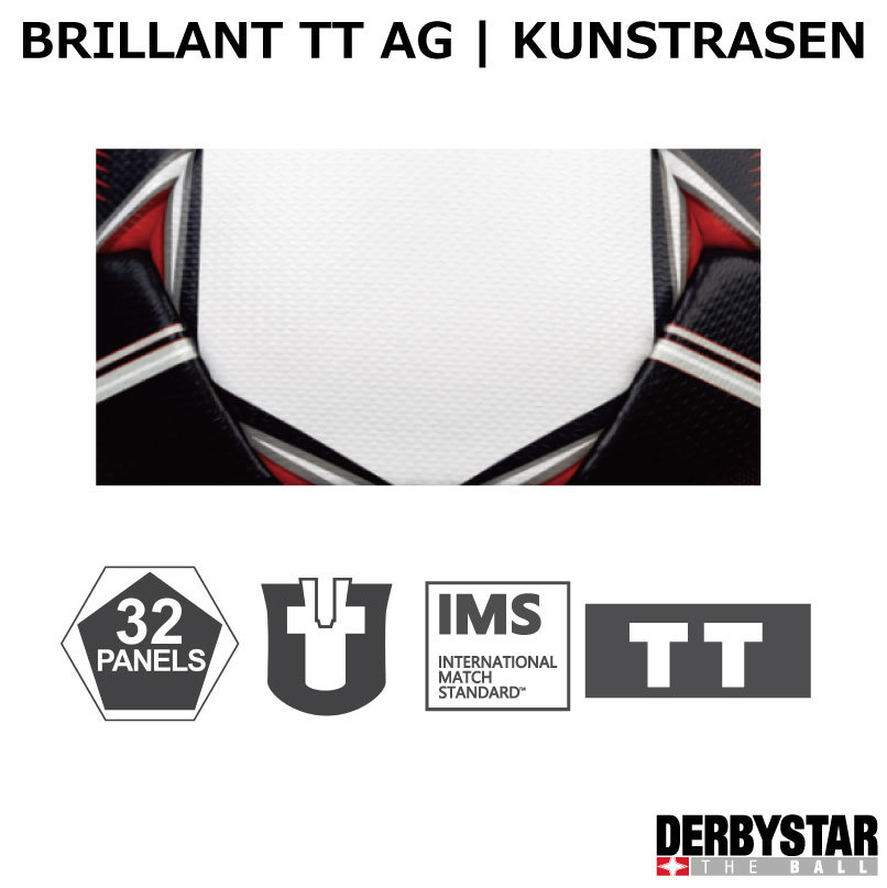 サッカー DERBYSTAR 5号球 BRILLANT TT AG | KUNSTRASEN | SIZE: 5 Nr.1139500130 ダービースター サッカーボール IMS国際規格 5号 育成 中学生 高校 一般 ジュニアユース ユース【クリスマスプレゼント】通販 サッカー 用品 セール