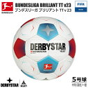 サッカー：DERBYSTAR ダービースター ブンデスリーガ ブリラント TT FIFA BASIC 5号 2023/24 BUNDESLIGA Brillant TT Fu?ball 1859500023-55号球FIFAベーシック 中学生 高校生 社会人 部活 クラブ 練習