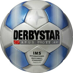 サッカー:ダービースターサッカーボール「DERBYSTAR」5号球ApusPROTTWHT/REDNr.1713