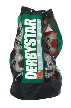 サッカー:ダービースター ボールバック 「DERBYSTAR」 ボールサック10個入 Nr.4522000400 緑【ボール入れ ボールケース】TEAM チーム用【#ともに越えよう#covid19】