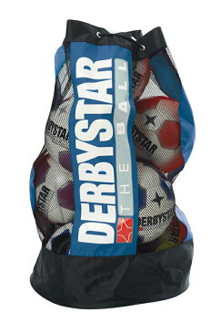 サッカー:ダービースター ボールバック 「DERBYSTAR」 ボールサック10個入 Nr.4524000600 青【ボール入れ ボールケース】TEAM チーム用【#ともに越えよう#covid19】