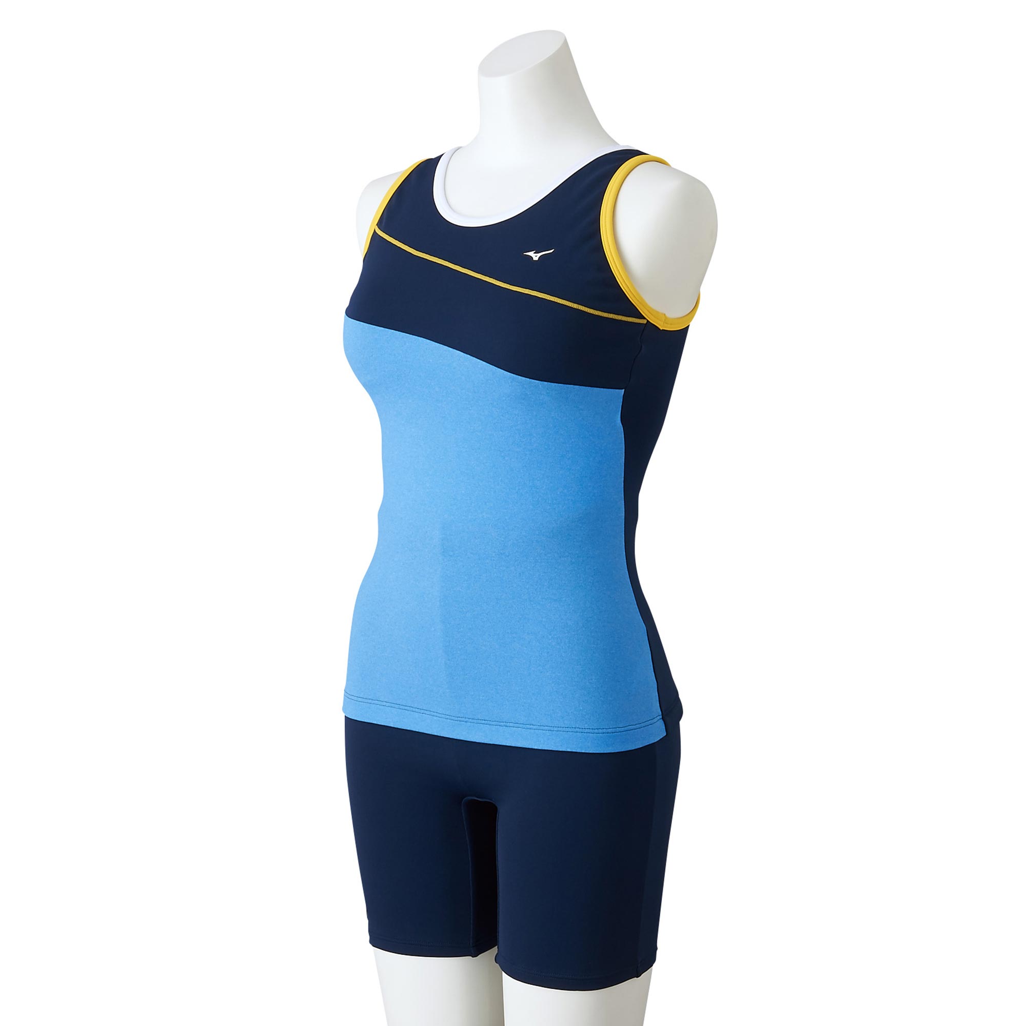 ミズノ MIZUNO アクアフィットネス用セパレーツ 3.5分丈 ウィメンズ N2JG284484 ウィメンズ 水着 スイムウエア/フィットネス水着/ウイメンズスイム