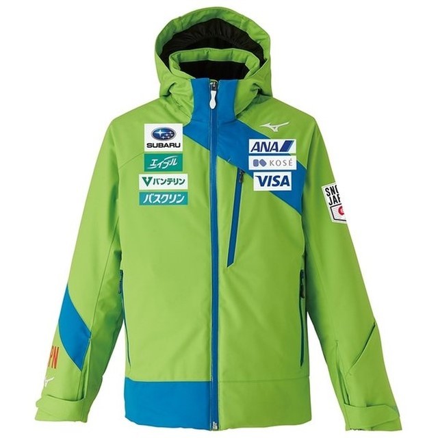 スキー：MIZUNO ミズノ スキーウェア ジュニア ジャケット＆パンツ 2020 JAPAN Team Jr. Parka&Pants ジャパンチームジュニアパーカ＆パンツ Z2ME9910 Z2MF9910 37/ライムグリーン 19-20【#ともに越えよう#covid19】