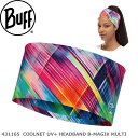 【BUFF】バフ 431165 COOLNET UV+ HEADBAND DOGUN MULTI ヘッドバンド 超軽量 薄手 UVカット 速乾 超軽量 薄手 UVカット 速乾 アウトドア/タウン/日焼け/ランニング/アウトドア/トレッキング