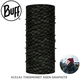 【BUFF】バフ THERMONET ASEN GRAPHITE 415141 サーモネット ネックウォーマー あったかい 温かい 暖か ネックウォーマー/スキー/スノボ/オシャレ/タウン/ラン/サバゲー/アウトドア/トレッキング/登山/散歩/釣り/マスク【ネコポス対応】