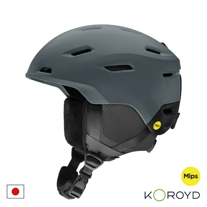 スノー：SMITH スミス DESCEND Matte Slate/Black MIPS ディセンド マットスレート...
