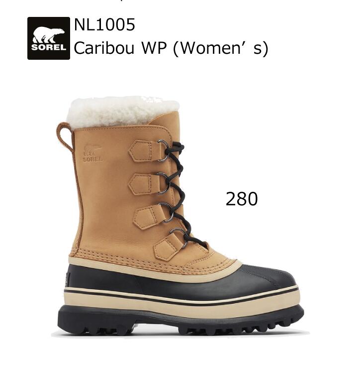 ソレル スノーブーツ レディース スノーブーツ：【SOREL】ソレル CARIBOU WP Womens カリブー ウィメンズ Buff【NL1005-280】レディース/婦人/女性/あったかい/暖かい/防寒/雪国/雪上/タウン/ウィンター/アクティビティ/オシャレ/カッコいい【 5月お買い物マラソン 】