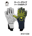 サッカー:ウールシュポルト uhlsport ゴールキーパーグローブ プレディクション スーパーグリップ+ ハーフネガティブ 1011330/PREDICTIO...