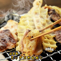 【期間限定！送料無料！】国産牛ミックスホルモン300g【あす楽】【お中元】（焼肉、バーベキュー、もつ鍋、ホルモンうどん等に、ホルモン焼き お試し）【BBQ】【父の日】【母の日】【fv】