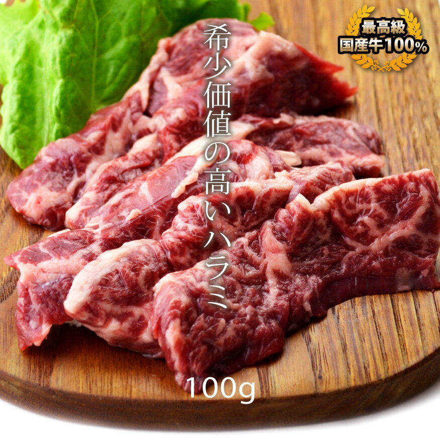 母の日 父の日 内祝　ギフト プレゼント 誕生日 牛肉 国産牛 ハラミ 100g 横隔膜 焼肉 バーベキュー