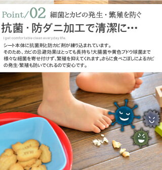 抗菌・防カビ加工でいつでも清潔に。小さいお子様・ペットに。