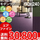 東リ ラグ 高級感溢れる艶やかな色調 シンプルデザインカーペット ラグサイズ 190×240cm 防ダニ 抗菌 防汚 撥水 BCFナイロン100% シルクフィール 安心安全の日本製 ラグ カーペット 【東リ】