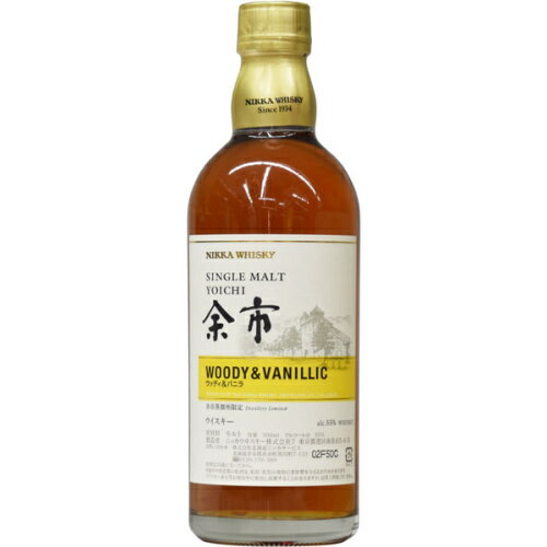 ニッカ　余市　ウッディ＆バニラ　500ml【RPC】【あす楽_土曜営業】【あす楽_日曜営業】【YOUNG zone】【ギフト】