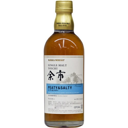 ニッカ　余市　ウイスキー ニッカ　シングルモルト　余市 ピーティ＆ソルティ　500ml　【RPC】【あす楽_土曜営業】【あす楽_日曜営業】【YOUNG zone】【ギフト】