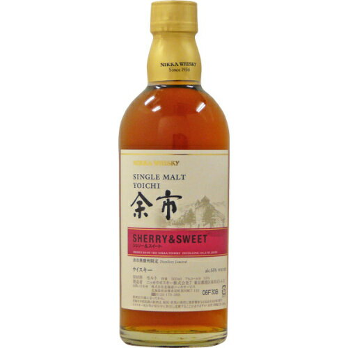 ニッカ　シングルモルト　余市　シェリー＆スイート　500ml【RPC】【あす楽_土曜営業】【あす楽_日曜営業】【YOUNG zone】