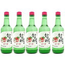 眞露 チャミスル ピーチ 360ml×5本セット【RPC】【あす楽_土曜営業】【あす楽_日曜営業】【YOUNG zone】【ギフト】