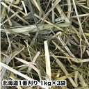 ウサギ 牧草 チモシー うさぎ チモシー 1番刈り【送料無料】北海道一番刈り1kg3袋 ネイチャーブリードオリジナル牧草【ウサギ エサ】 うさぎ 牧草 【送料無...