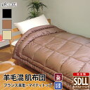 肌掛け布団 夏布団 夏掛け布団 掛け布団 肌布団 羊毛混 セミダブルスーパーロング シンプルカラー 綿100% 防ダニ 抗菌 防臭 帝人 肌掛け布団 ウール混 ポリエステル綿 ふとん 掛布団 日本製 送料無料(3)