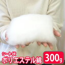 手芸わた 300g×1個 300g 洗える綿 上質綿 シート状 ポリエステル綿 手芸綿 帝人 手芸 ハンドメイド 羊毛フェルト ぬいぐるみ マスコット クッショ...