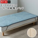 敷きパッド シングル 西川 モリス ギャラリー いちご泥棒 四隅高性能ゴム リーフパターン 型押し あったか 秋冬 おしゃれ パッドシーツ ベッドパッド 敷パッド CM03602008(3)