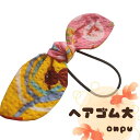 在庫一掃セール/ハンドメイド作家/おんぷ/金魚/キッズ/大きめリボンヘアゴム/和風/ランダムお届け(メール便福岡3日)giveaway