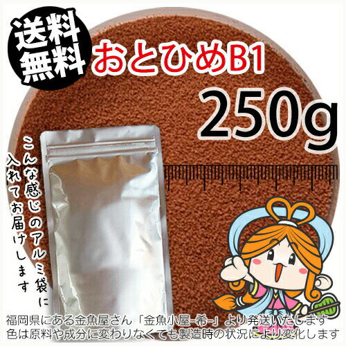 沈降性(沈下性)日清丸紅飼料おとひめB1(0.2~0.36mm)250g小分け品◆アルミ◆(メール便／金魚小屋-希-福岡／3日)