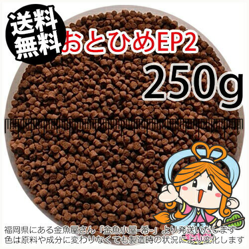 沈降性 沈下性 日清丸紅飼料おとひめEP2 1.9～2.0mm 250g小分け品 メール便／金魚小屋-希-福岡／3日 