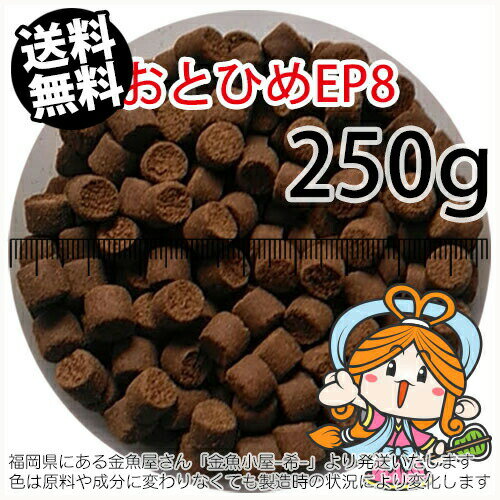 沈降性(沈下性)日清丸紅飼料おとひめEP8(8.0〜6.8mm)250g小分け品(メール便／金魚小屋-希-福岡／3日)のサムネイル