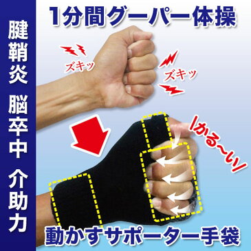 脳梗塞 脳卒中 リハビリ(サポーター&リハビリ効果で改善)【両手用】《世界初》 てぶらくさんプレゼント梱包