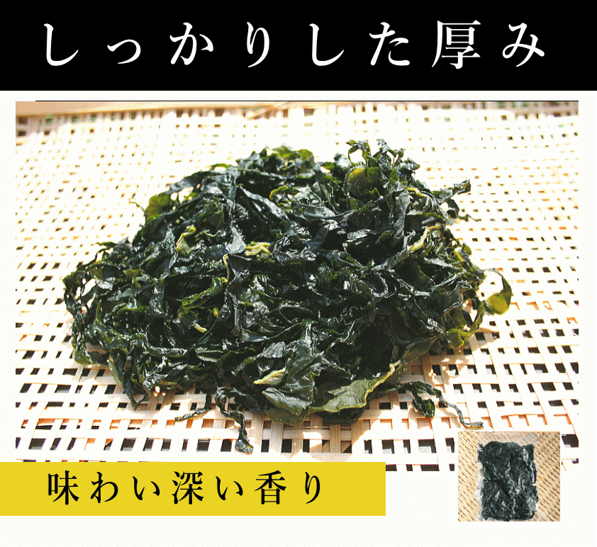 【月間優良ショップ】国産 わかめ 約100g...生わかめ 湯通し 塩蔵わかめ 元葉わかめ 身近な方への 贈物　　 auc-niigatatakeuchi-10000177 干した鮭の専門店 新潟たけうち サンプル画像2