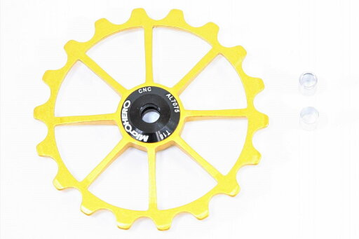 【即納】マイクロヒーロー MicrOHERO 超回る セラミックベアリング アルミ プーリー 18T ★ゴールド★自転車 自転車パーツ 【即納】マイクロヒーロー MicrOHERO 超回る セラミックベアリング アルミ プーリー 18T ★ゴールド★自転車 自転車パーツ