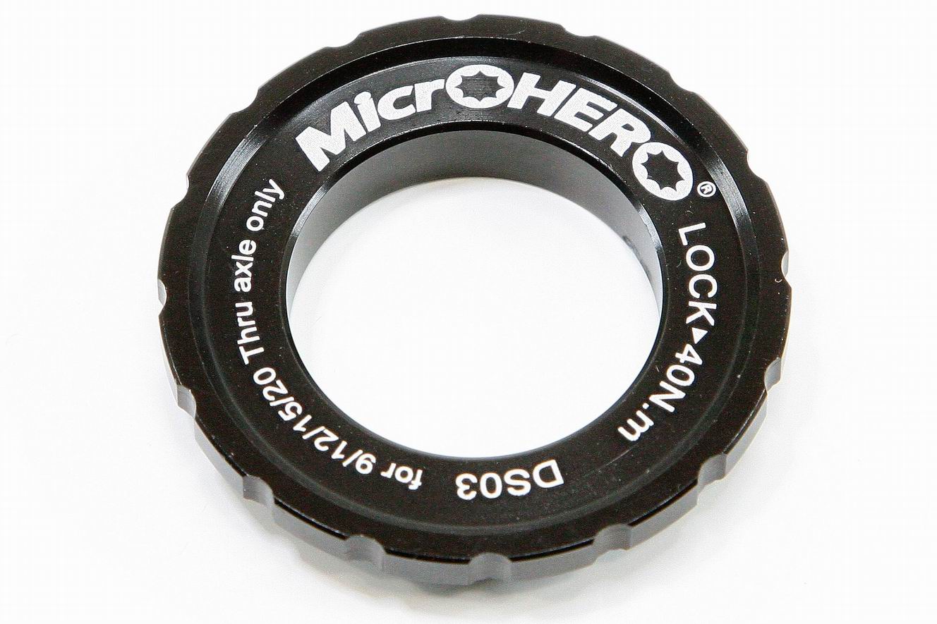 【即納】【軽量9g】MicrOHERO CNC アルミ合金製 6穴ローター/センターロック式ローター ディスクブレーキ ローター変換アダプター 簡単取り付け DS03 ロックリング QR12/QR15/QR20対応 12mmEスルー対応 15mmEスルー対応 20mmEスルー対応…