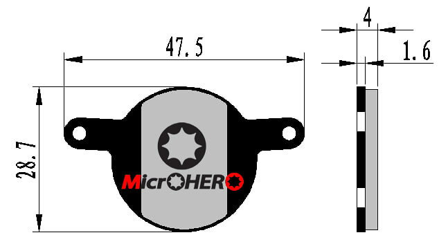 【即納】高温焼結　MicrOHERO製　ディスクブレーキパッド　マグラ　MAGURA　ジュリ...