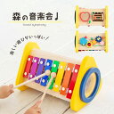 知育玩具 おもちゃ 玩具 知育 森の音楽会 木製 子供 かわいい 男の子 女の子 1歳 1歳半 2歳 3歳 4歳 5歳 音楽 楽器 木琴 プレゼント ラトル 音遊び ドラム リトミック教育 ギロ お祝い